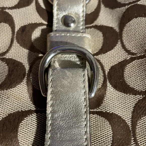 Coach Brown Signature Shoulder Bag - Picture 7 of 9